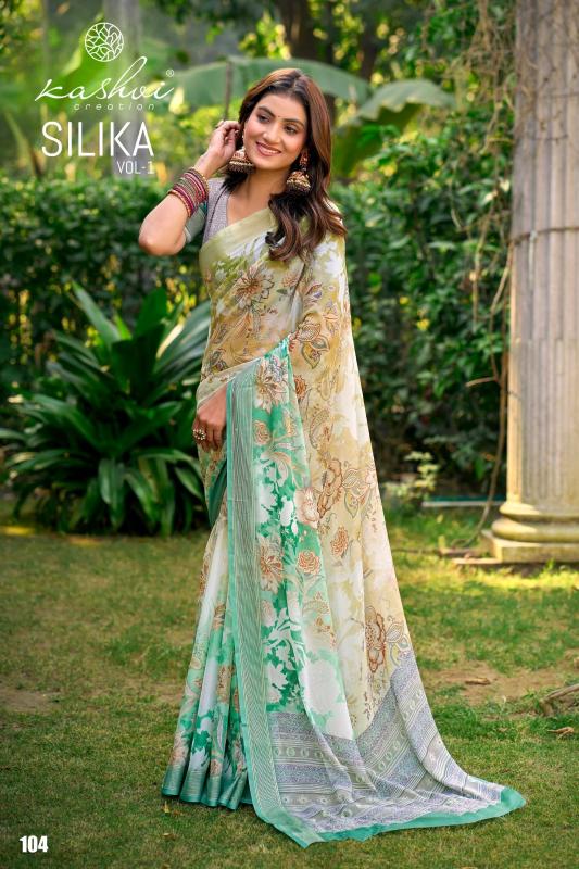 Kashvi silika vol 1 printed saree wholesale business 