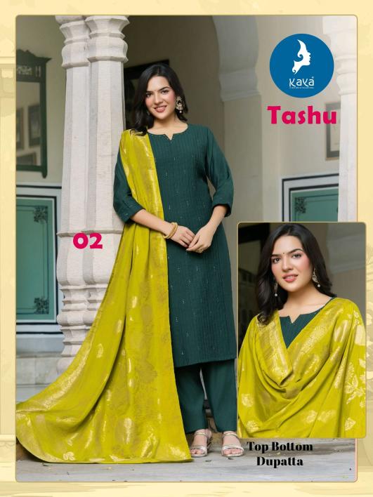 Kaya tashu 3pcs kurtis catalogue wholesale 