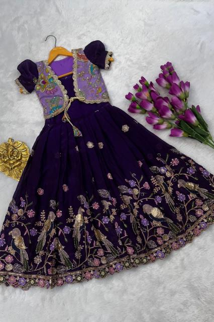 kids koti gown silk Online kids wear store