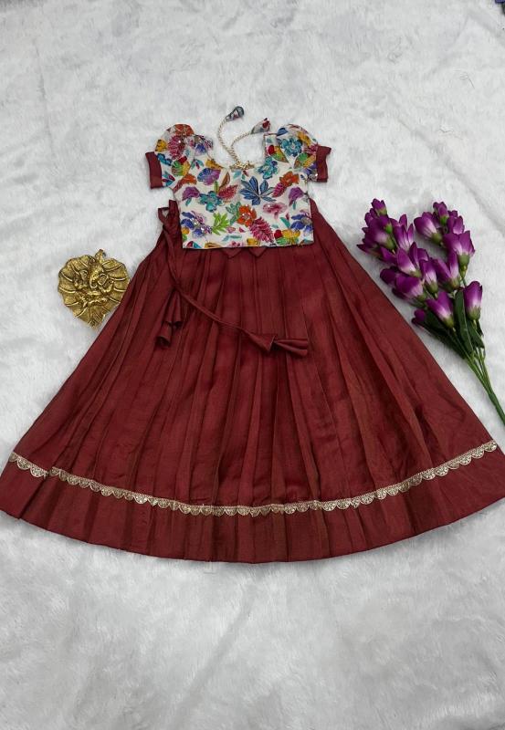 KIDS LEHENGA CHOLI silk Indian kids wear market