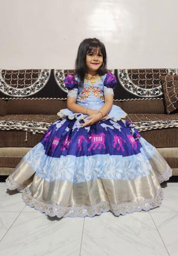 KIDS LEHENGA CHOLI silk Kidswear suppliers