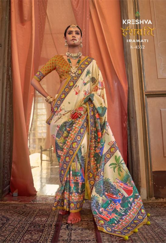 Kreshva irawati silk saree wholesale dealers in surat 