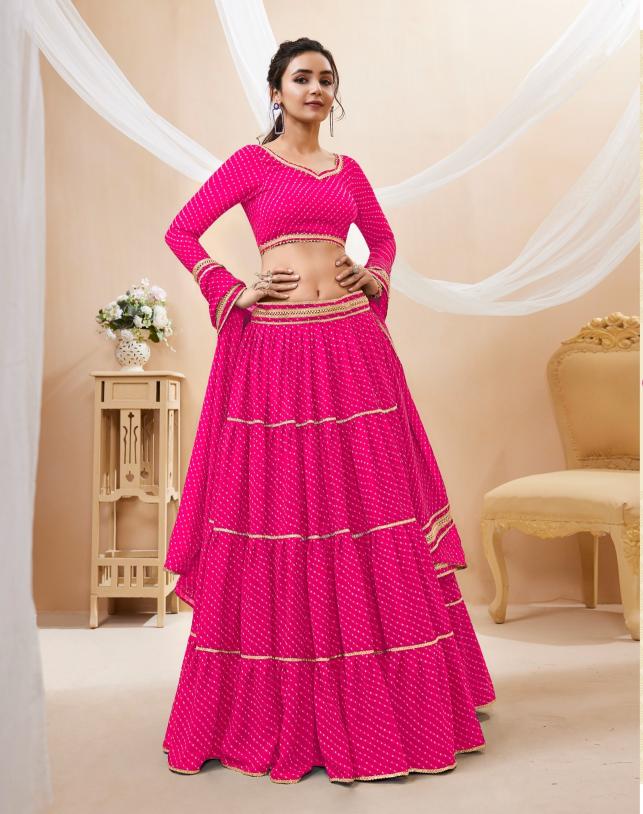 LAVISH VOL 1 georgette Pink Affordable lehenga choli wholesale