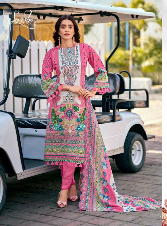 Levisha mariyam-2 cotton dress material wholesalers india 