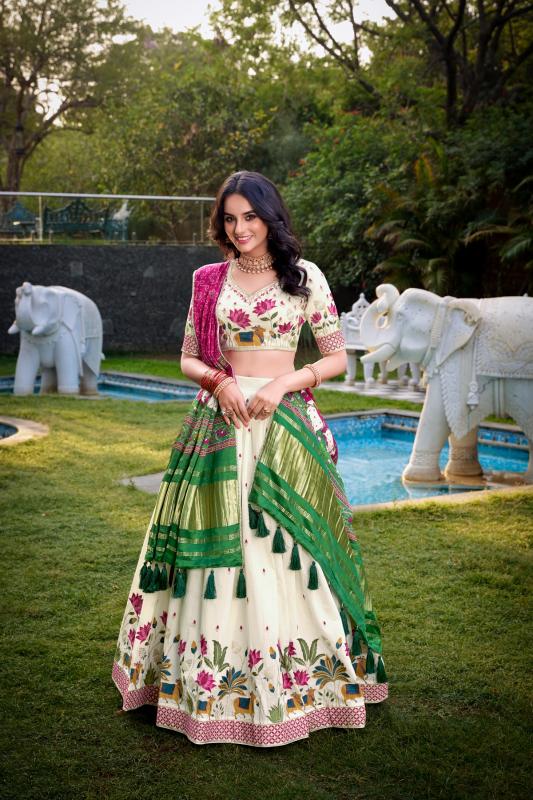 LNB 1437 LUS Khadi cotton lehenga choli wholesale market in Delhi