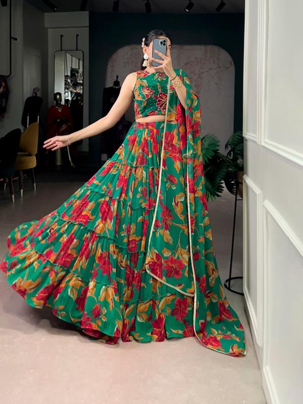 LNB 145 Marble GRN Indian wedding lehenga choli wholesale