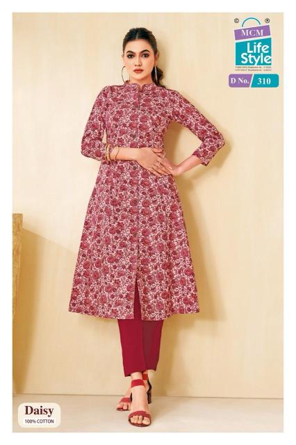 Mcm daisy vol-3 a-line kurtis in wholesale rate 