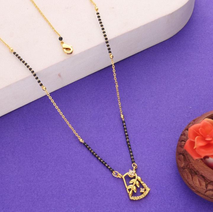 Micro gold polish manglsutra 2065 Delhi artificial jewellery wholesale suppliers