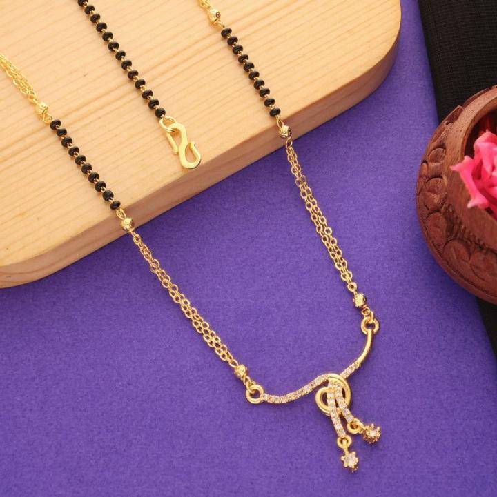 Micro gold polish manglsutra 2069 Imitation jewellery wholesale market in Delhi