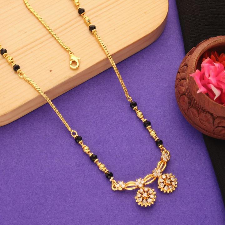 Micro gold polish manglsutra 2076 Wholesale artificial jewellery suppliers in Delhi