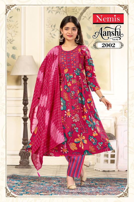 Nemis aanshi vol 2 kids wear kurti wholesaler in ludhi 