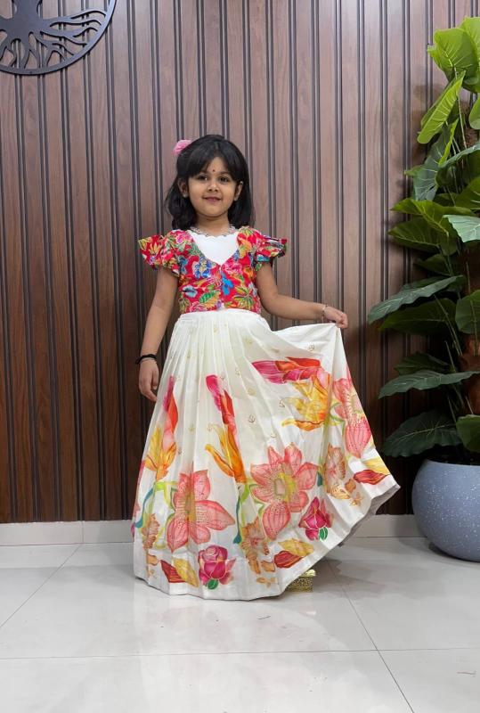 NEW LAUNCING KIDS GOWN crape Wholesale children clothing suppliers