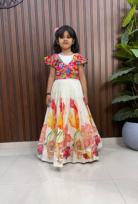 NEW LAUNCING KIDS GOWN silk Kids wear manufacturers in Delhi