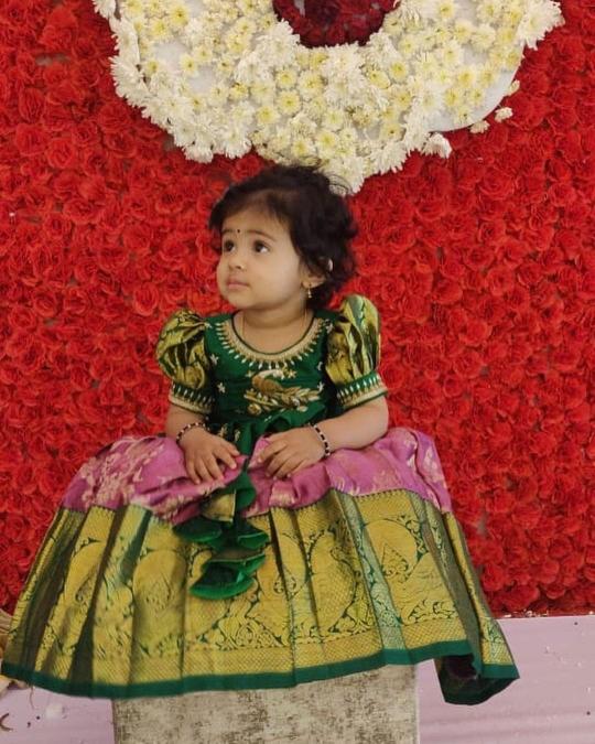 NEW LAUNCING KIDS LEHENGA CHOLI lichi silk Trendy kids wear wholesale