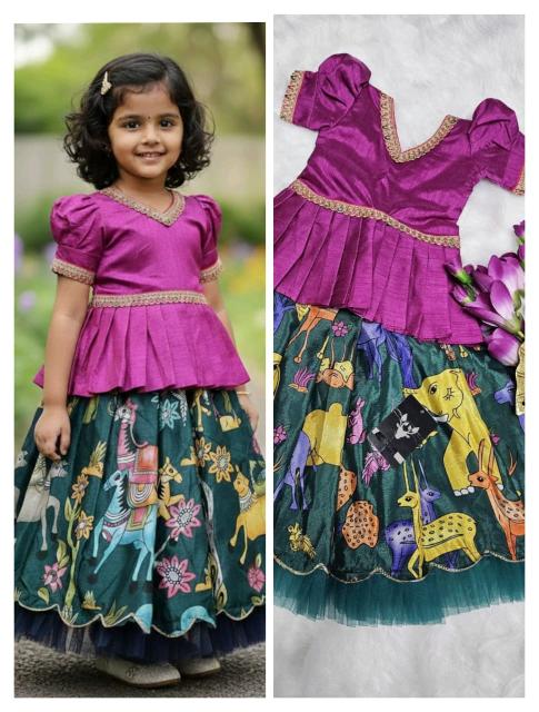 NEW LAUNCING KIDS LEHENGA CHOLI silk Designer kids wear in Delhi