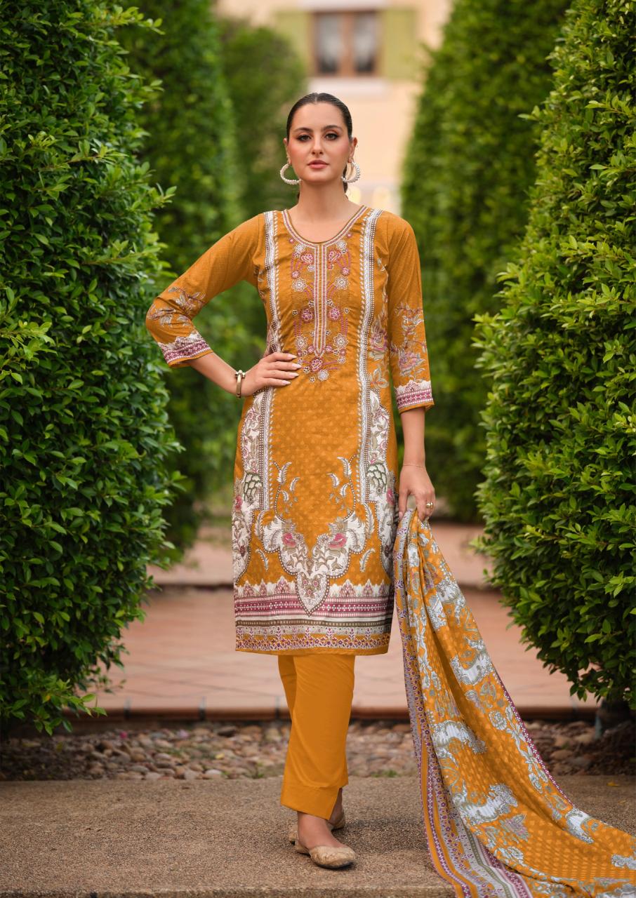 Nisanka mills & emb miraal luxury lawn-2 cotton dress material wholesalers in pune 
