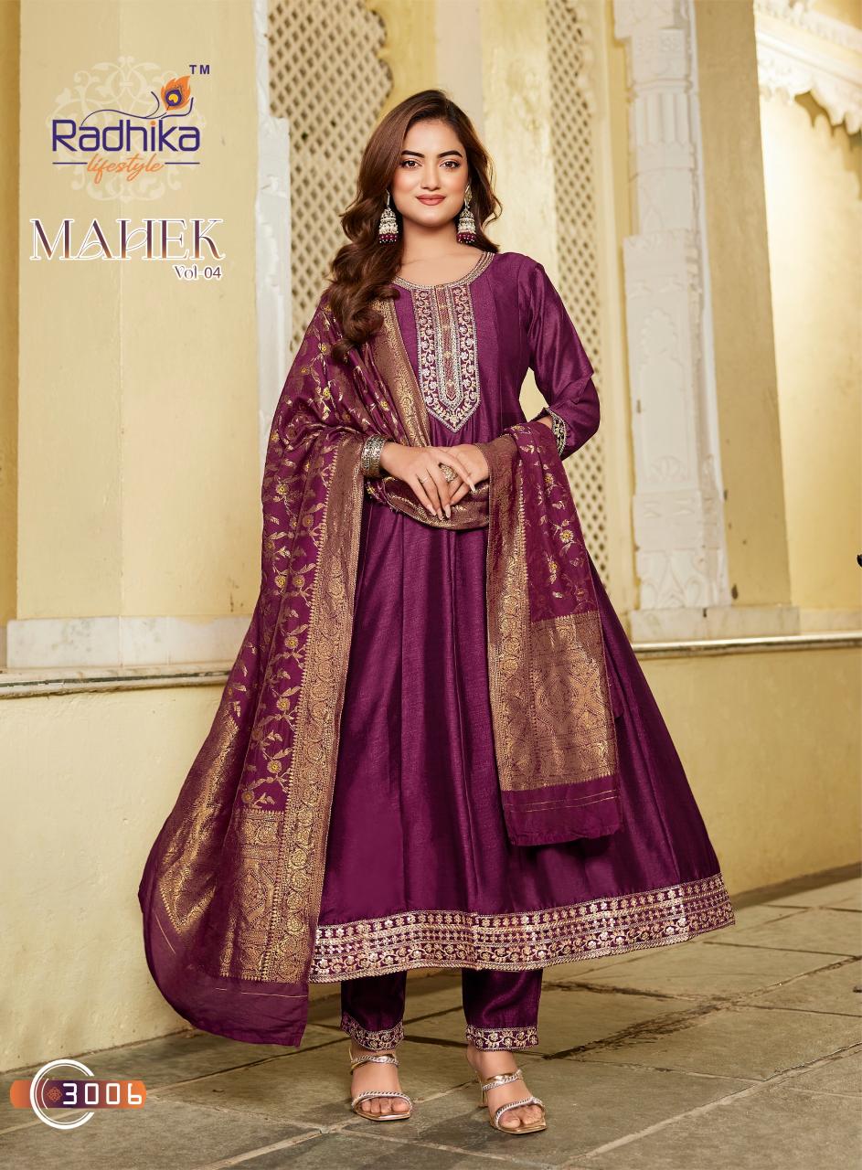 Radhika mahek vol 4 anarkali wholesale kurtis 
