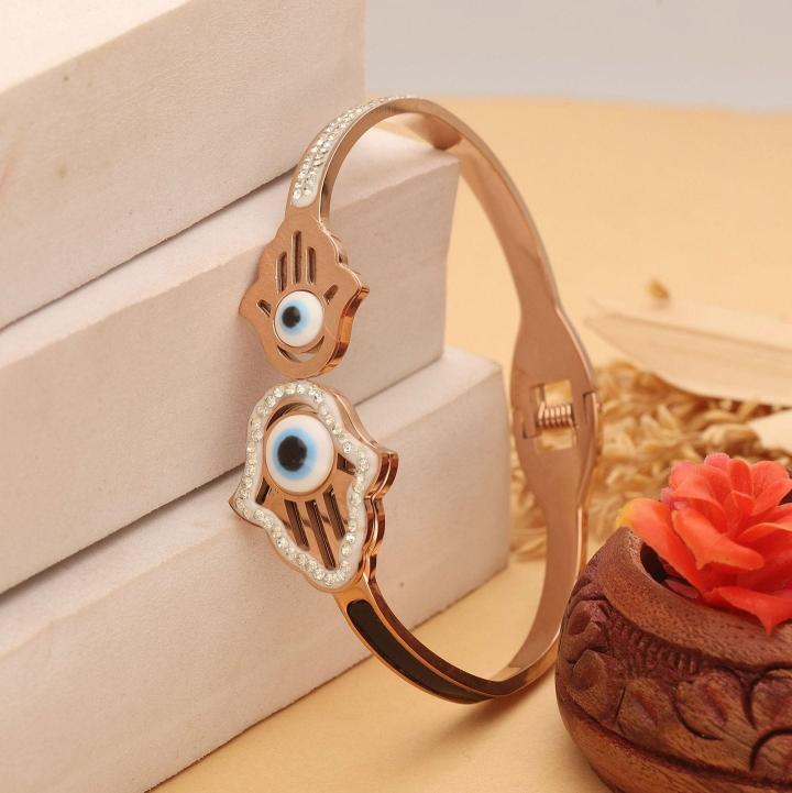 Rose gold ad Womens Bracelet 589 Surat imitation jwellery catalogue