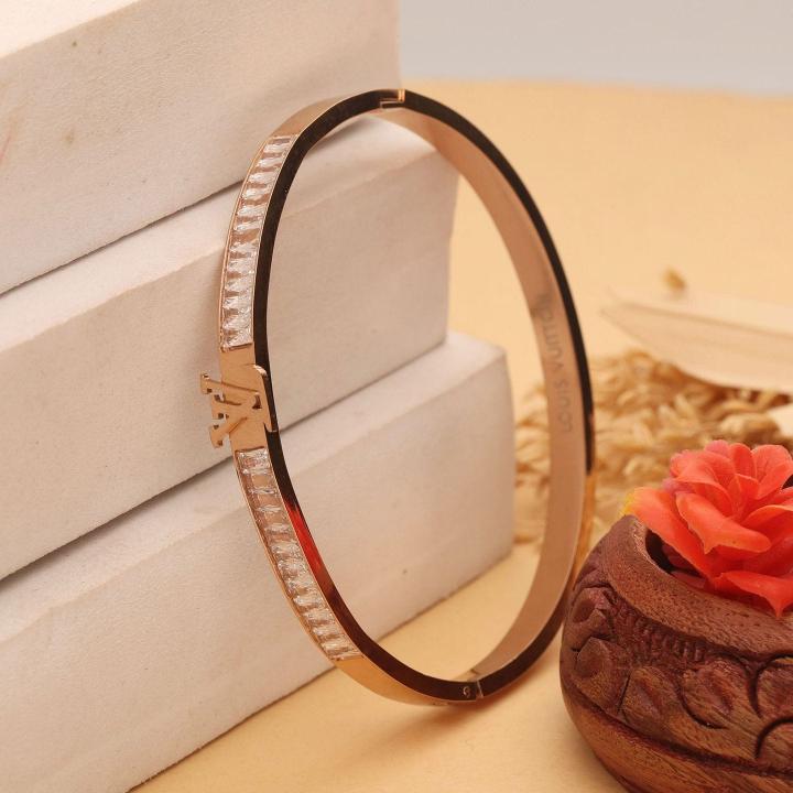 Rose gold ad Womens Bracelet 590 Artificial jwellery shop in Surat