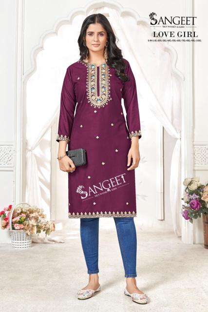 Sangeet love girl kurtis wholesale price mumbai 