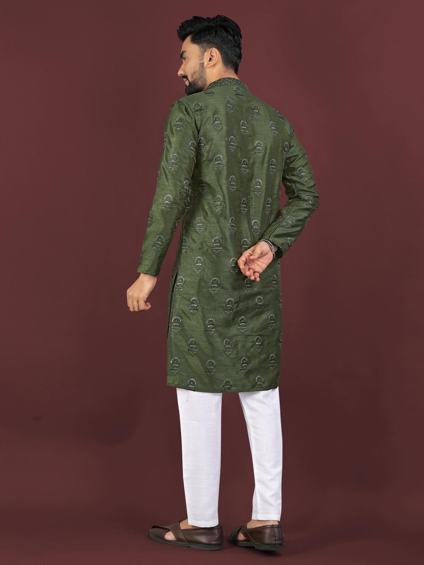 Sangrila Banglory silk Surat wholesale market for mens wear Kurta