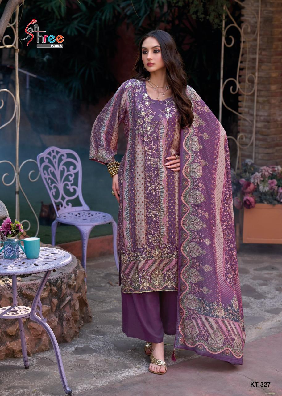 Shree fabs KT - 327 wholesale dress material in vadodara 
