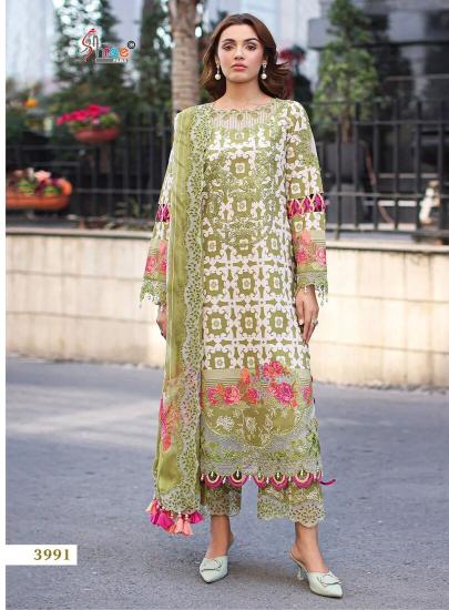 Shree fabs zarqash embrodered lawn collection metro wholesale salwar suits