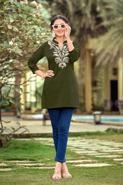 Tips & tops cotton candy kurti wholesalers in surat 