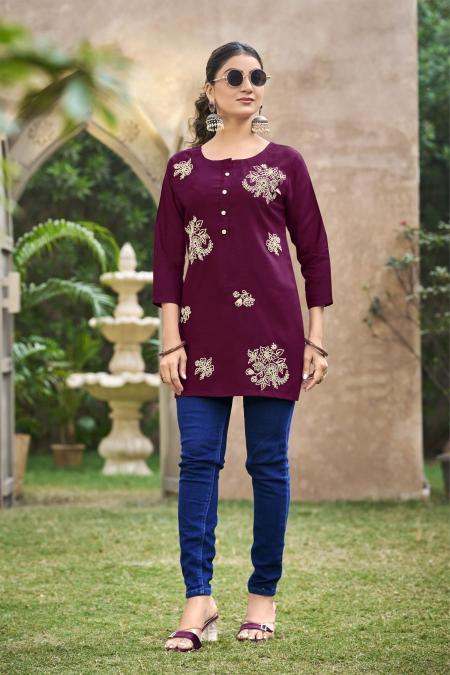 Tips & tops rose short top kurtis wholesale 