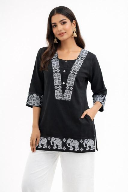Valerius short top kurtis combo in wholesale 