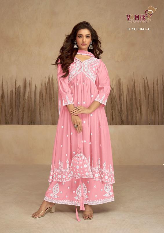 VamikaTM lakhnavi vol 7 new color kurti with plazzo wholesale 