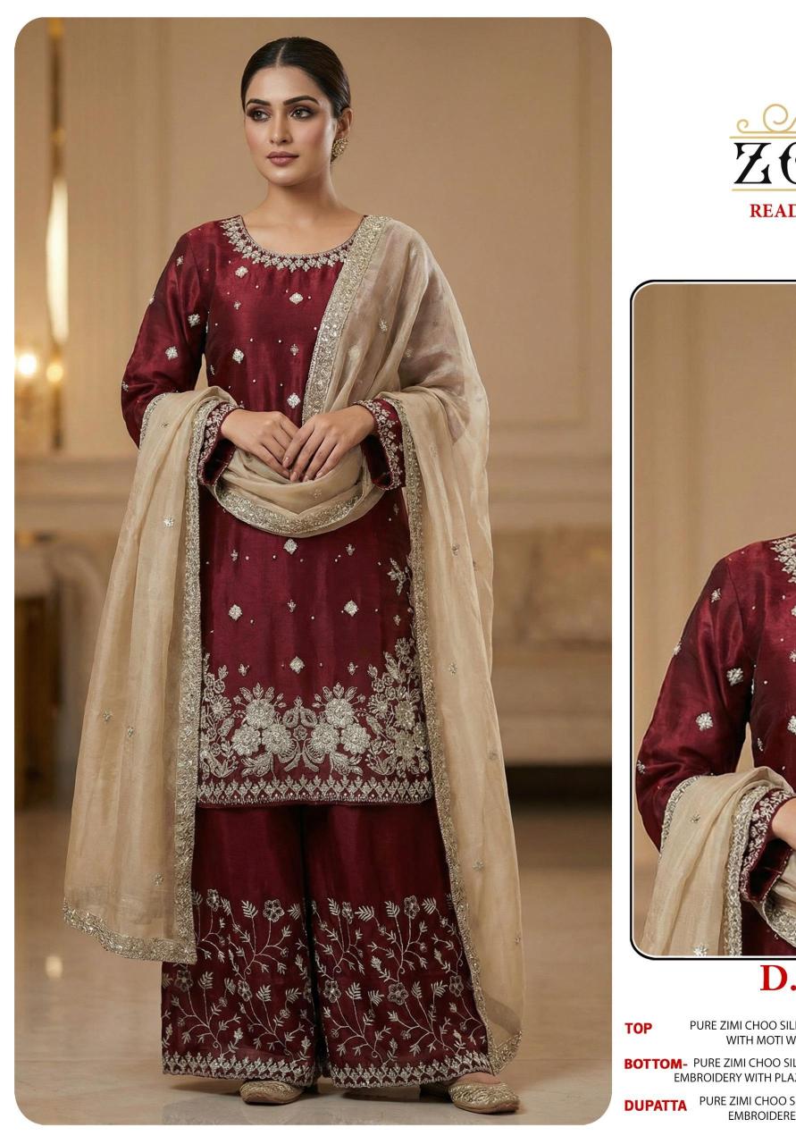 Zorista readymade collection do-no 10035 A to F Pakistani suits wholesale  