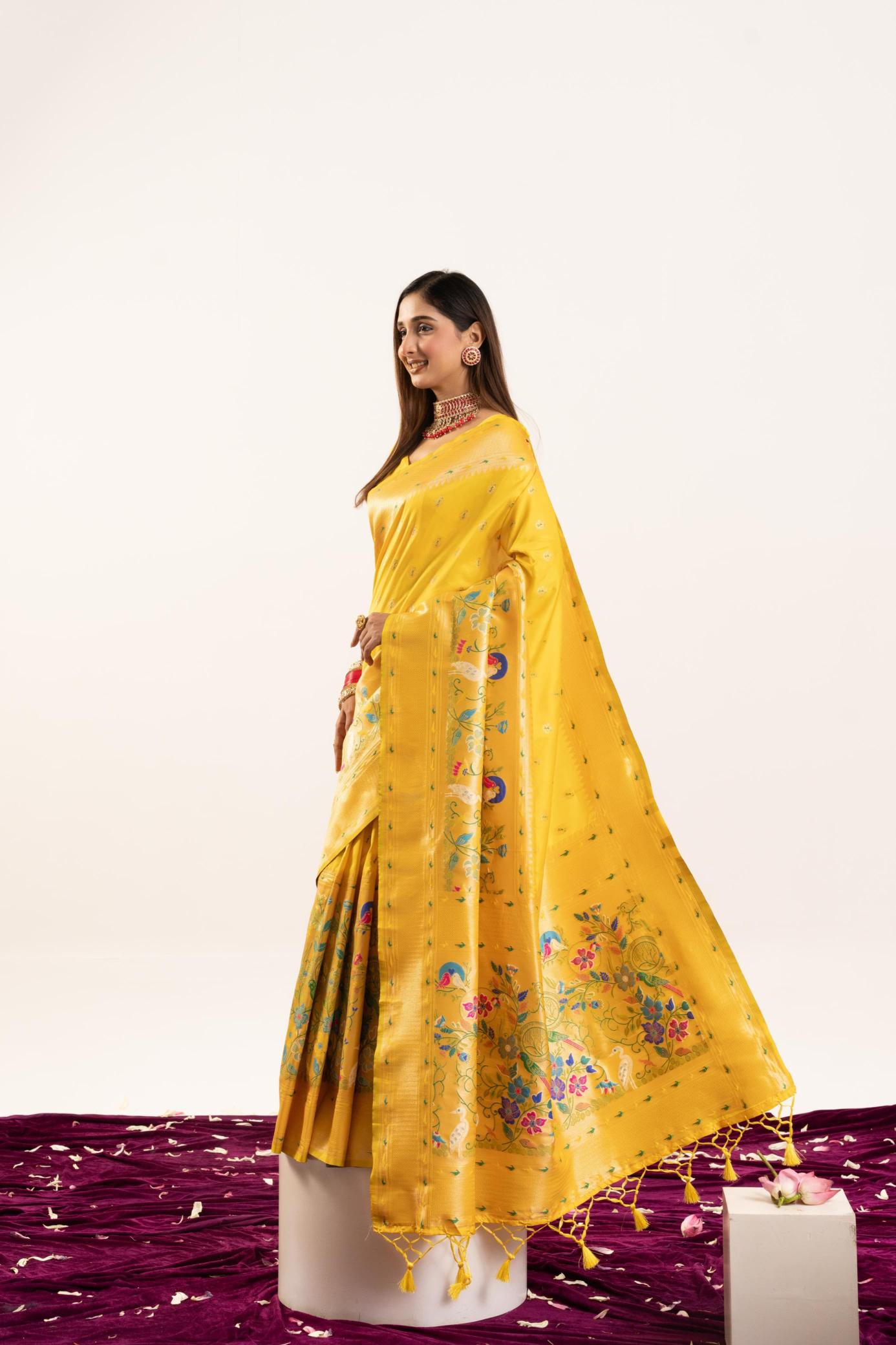Akshara banarasi silk paithani saree wholesalers market 