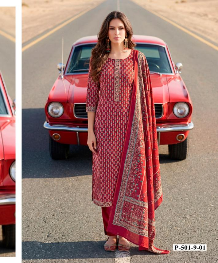 Alok suit ivory printed dress material wholesale 