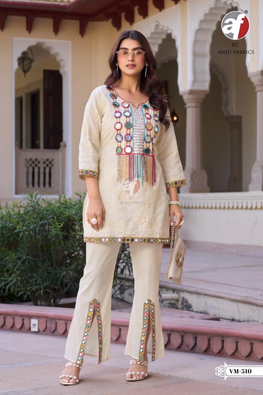 Anju fabrics VM 510 coord set wholesale ladies garments 