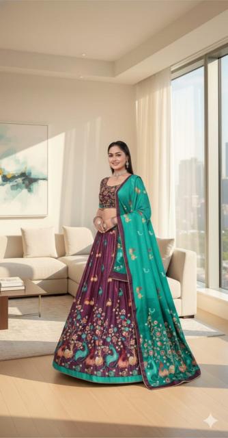 Artriddhs Dola silk D NO DEGITAL 07 Heavy work lehenga choli wholesale in Pune