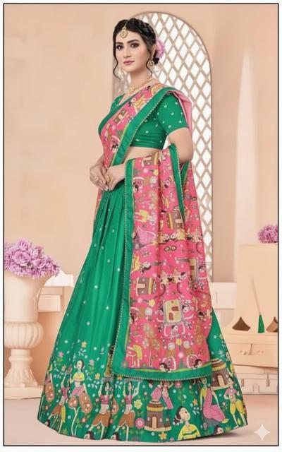 Artriddhs Dola silk D NO DEGITAL 08 Lehenga choli wholesale rates in Pune