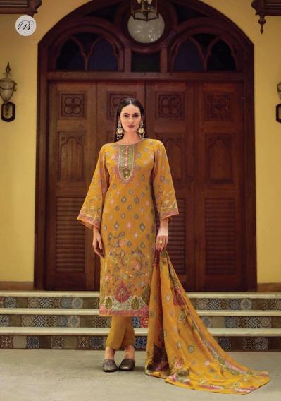 Bezilla silvora jam wholesale cotton dress material catalogue 