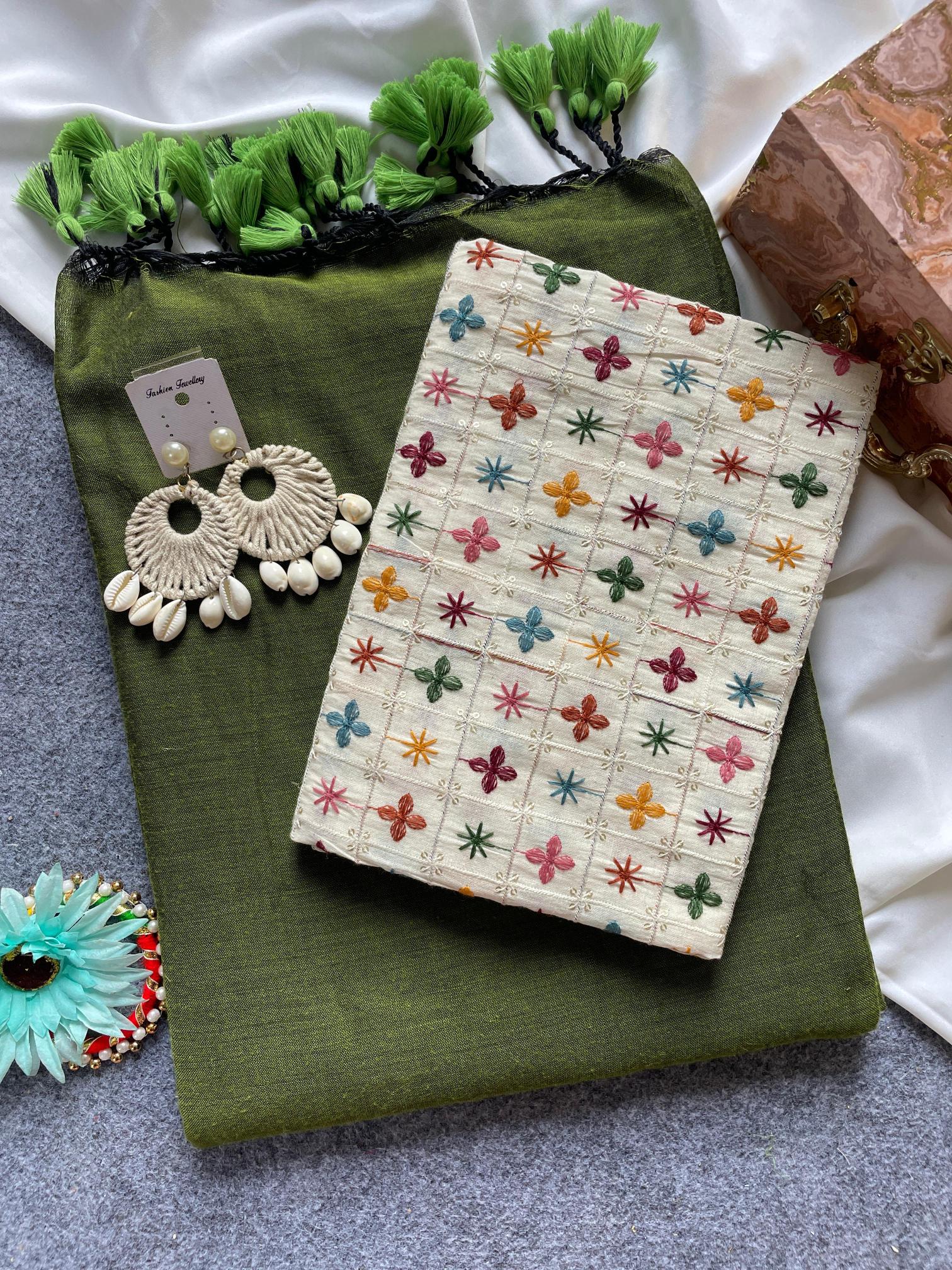 Blousewala khadi cotton saree wholesale market 