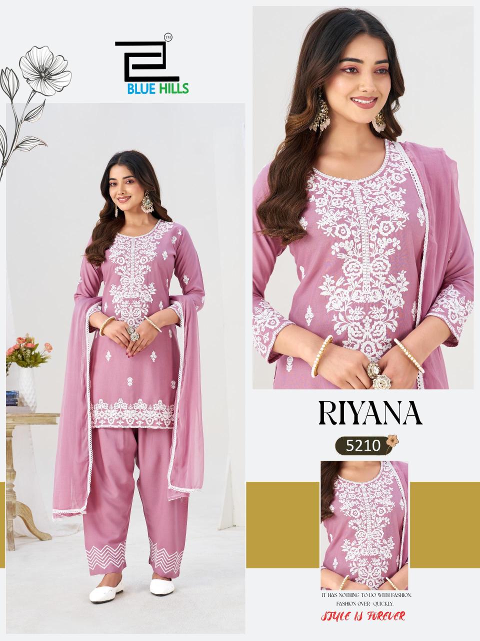 Blue hills riyana 3pcs wholesale ladies kurti 