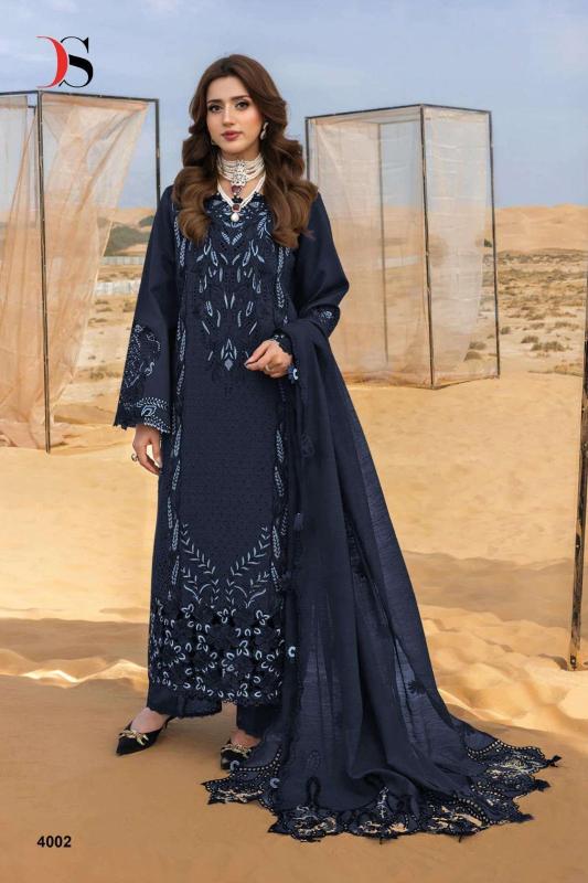 Deepsy rangrasiya premium vol- 4 wholesale cotton embroidery salwar suit 