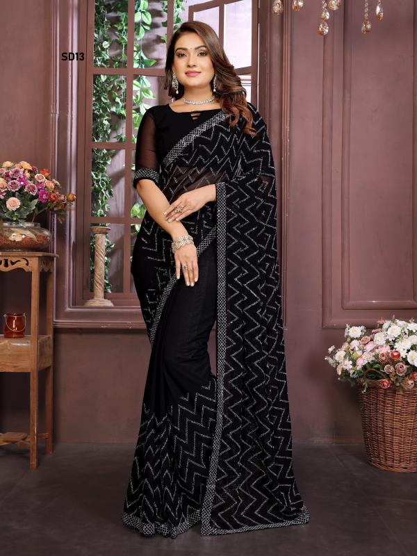 Divastri suma SD12 & SD13 saree b2b ecommerce swarovski