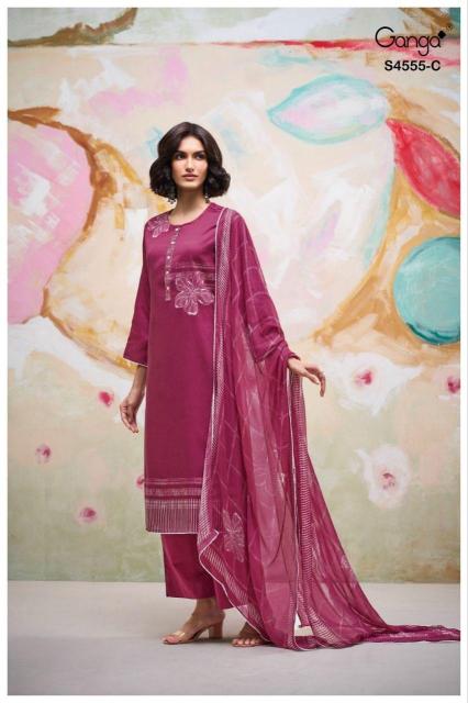 Ganga gireya 4555 wholesale dress materials online shopping cash on delivery 