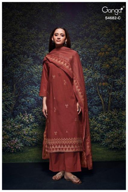 Ganga ivaers 4682 wholesale ladies dress material suppliers in chennai 