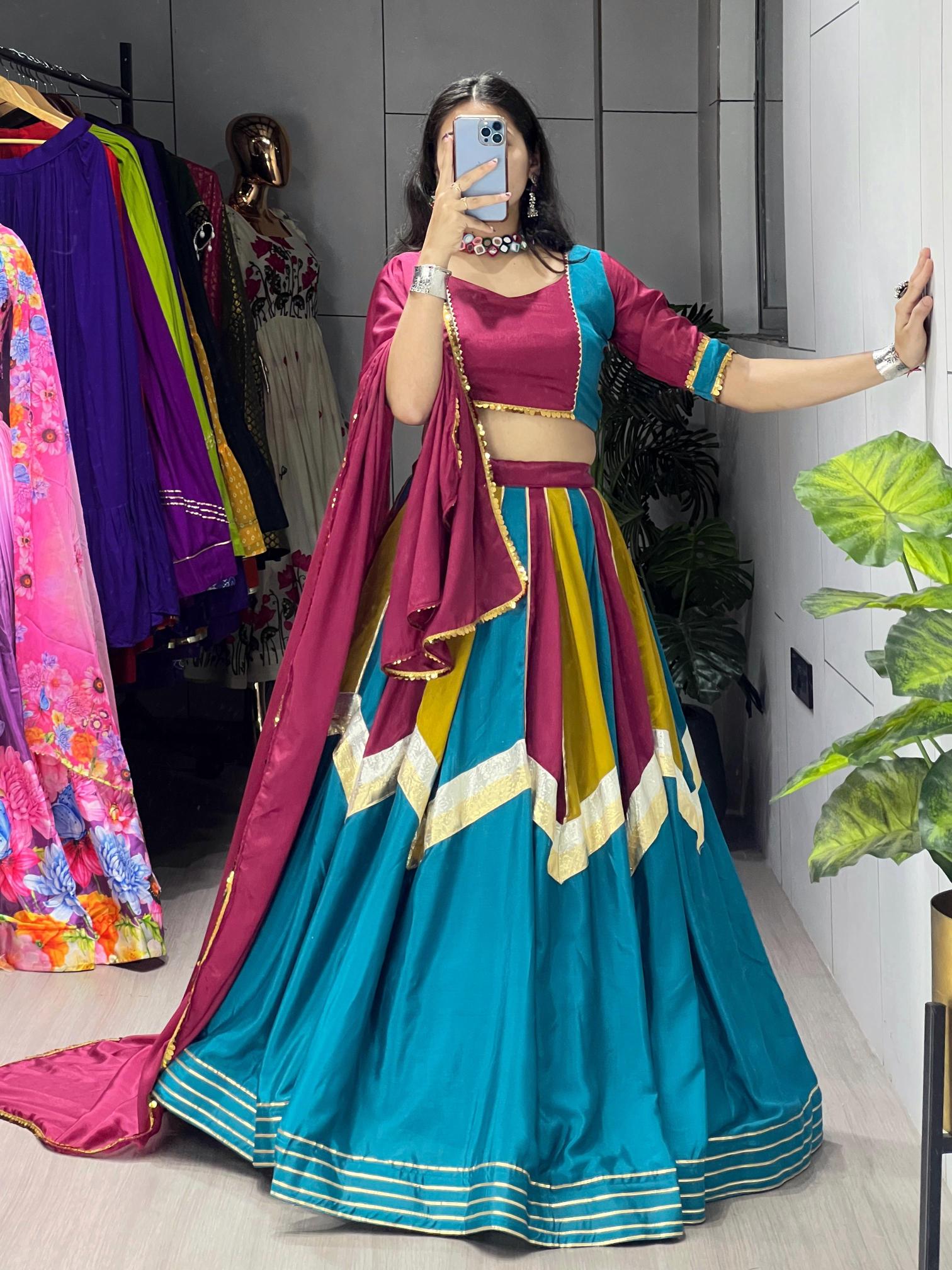 GRTN 8208 MLT Chinon Lehenga choli manufacturers in Surat