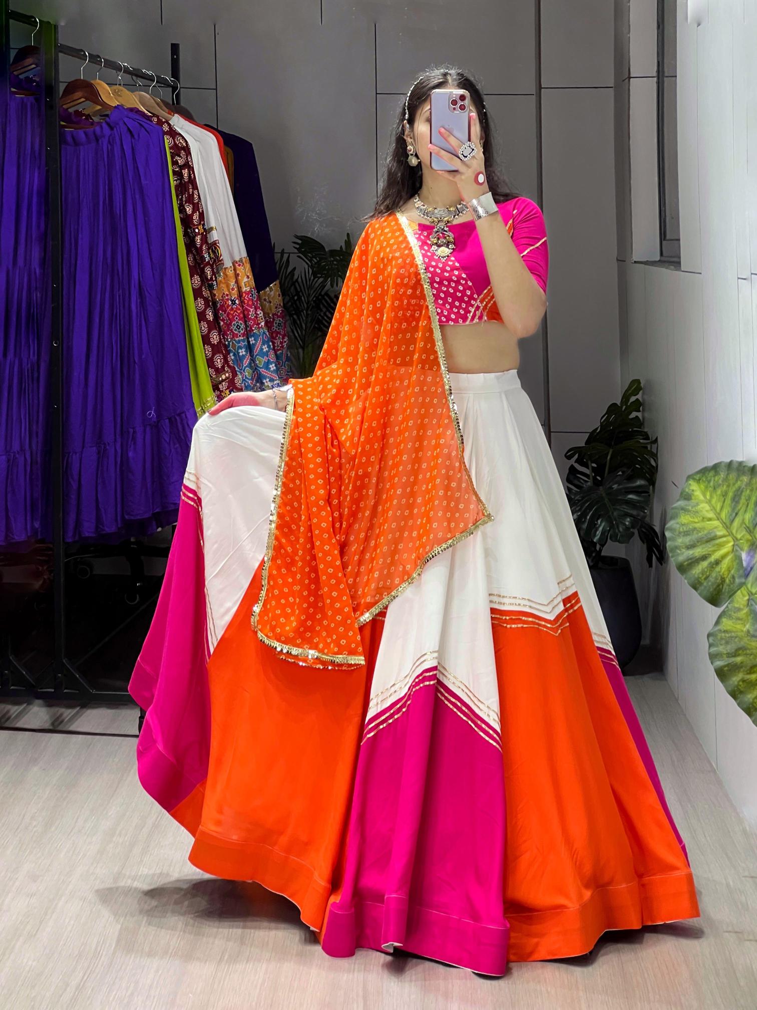 Gulaboo Rayon Cotton Designer lehenga choli wholesale in Mumbai