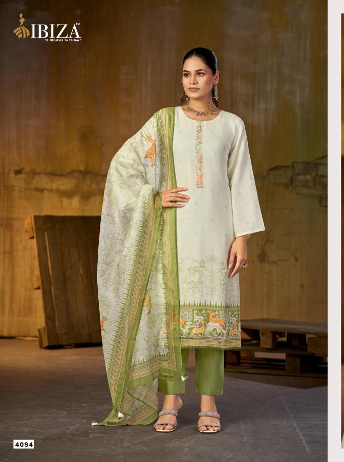 Ibiza tanzeela wholesale crepe dress material