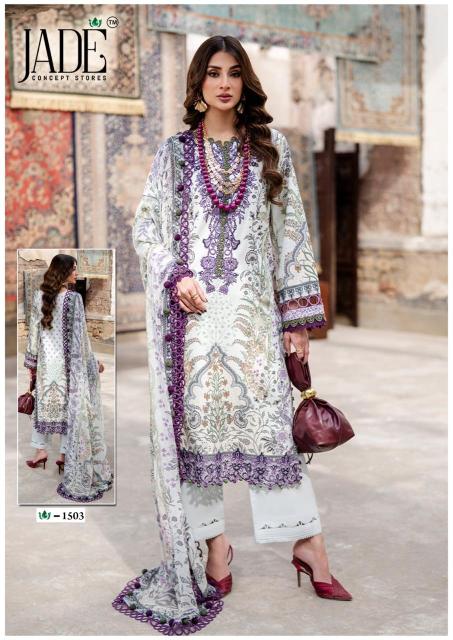 Jade crimson vol-15 karachi wholesale punjabi dress materials 