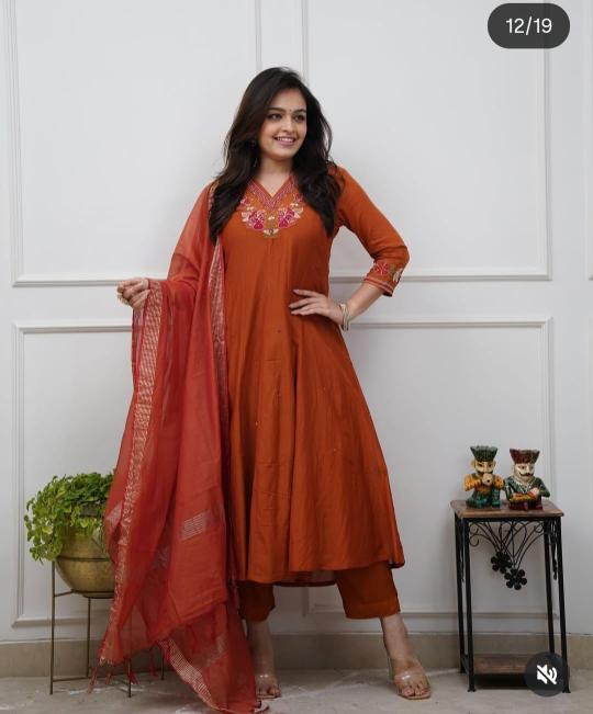 Jaipuri 3pcs anarkali kurti manufacturer wholesale jaipur rajasthan