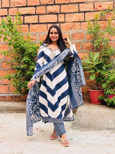 Jaipuri 3pcs ludhiana wholesale kurtis 